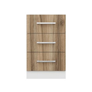 Minar Mutfak Alt Modül 3 Çekmeceli Nray 50cm Dolap Beyaz /dore - D1