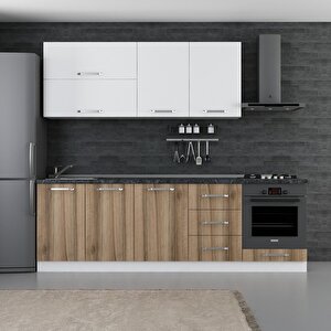 Minar 250 Cm Mutfak Dolabı Beyaz  Dore 250-d6