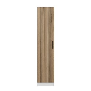 Minar Kale 210 Cm 1 Kapaklı 1b Raf Portmanto Beyaz Dore