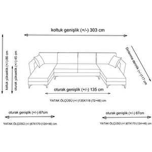 Kristal Dinlenme+2+dinlenme Köşe Takımı Koyu Gri