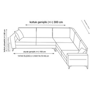 Kristal 3+köşe+2 Köşe Takımı Koyu Gri
