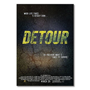 Ahşap Tablo Vahşet Sapağı Detour Filmi 25x35 cm