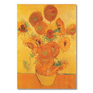 Ahşap Tablo Aycicekleri Van Gogh 25x35 cm
