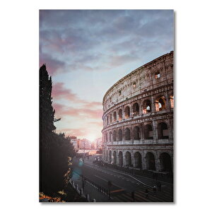 Ahşap Tablo Roma Eseri Kolezyum 35x50 cm