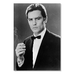 Ahşap Tablo Alain Delon Karizmatik 25x35 cm
