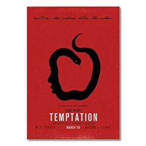 Ahşap Tablo Temptation Film Afiş 35x50 cm