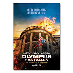 Ahşap Tablo Chute De La Maison Blanche Film Poster 25x35 cm