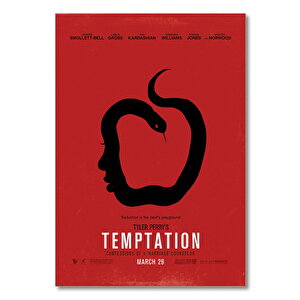 Ahşap Tablo Temptation Film Afiş 25x35 cm