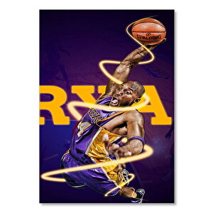 Ahşap Tablo Kobe Bryant Basket 25x35 cm