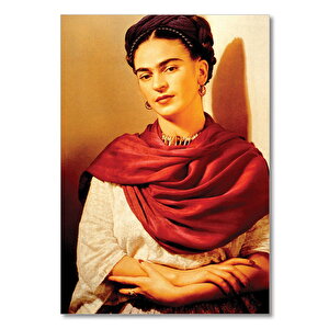 Ahşap Tablo Frida Kahlo Duvara Yaslanan 35x50 cm