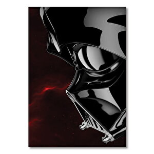 Ahşap Tablo Star Wars Siyah Kask 50x70 cm