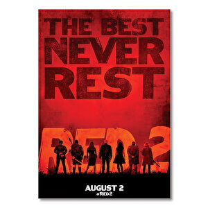 Ahşap Tablo Red 2 Poster 50x70 cm