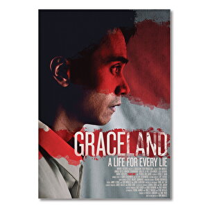 Ahşap Tablo Graceland Film Afişi 25x35 cm