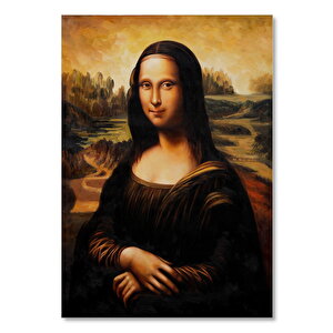 Ahşap Tablo Mona Lisa Görseli 25x35 cm