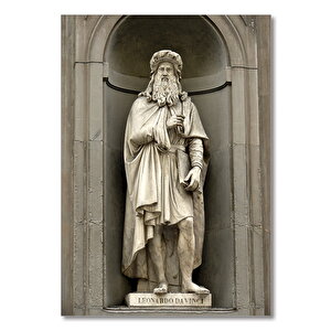 Ahşap Tablo Leonardo Davinci 25x35 cm