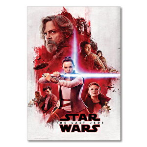 Ahşap Tablo Star Wars Film Afişi 25x35 cm