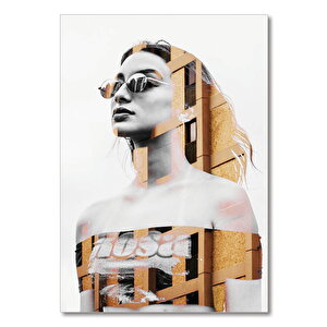Ahşap Tablo Fantastik Kadın Görseli 50x70 cm