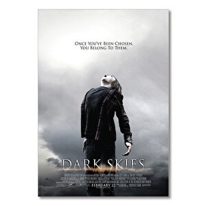 Ahşap Tablo Dark Skies Movie Poster 50x70 cm