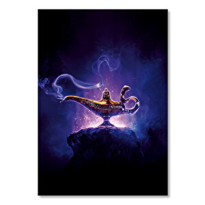 Ahşap Tablo Aladdin'in Sihirli Lambası 50x70 cm