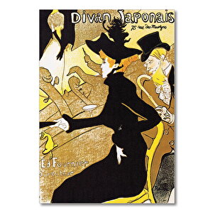 Ahşap Tablo Divan Japonais Henri De Toulouse Lautrec 25x35 cm