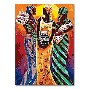 Ahşap Tablo Gunesin Kızları 25x35 cm