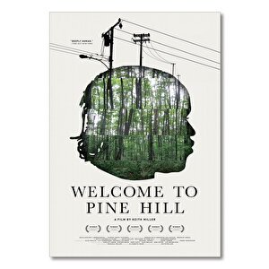 Ahşap Tablo Welcome To Pine Hill 35x50 cm
