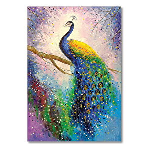 Ahşap Tablo Tavus Kuşu 25x35 cm