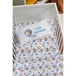 Anne Yanı Beşik Nevresim Takımı (60x100) - For Baby Serisi - Kahverengi Atkılı Ayı