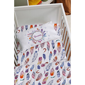 Anne Yanı Beşik Nevresim Takımı (60x100) - For Baby Serisi - Tüylü Çember