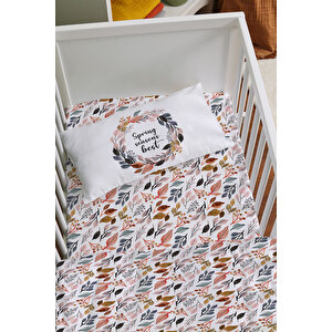 Anne Yanı Beşik Nevresim Takımı (60x100) - For Baby Serisi - Sonbahar Çember