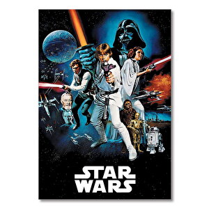 Ahşap Tablo Star Wars Afiş 25x35 cm