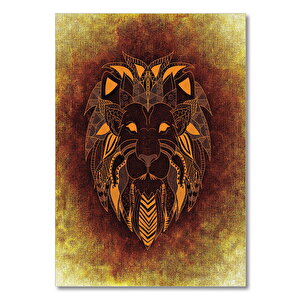 Ahşap Tablo Mistik Aslan 25x35 cm
