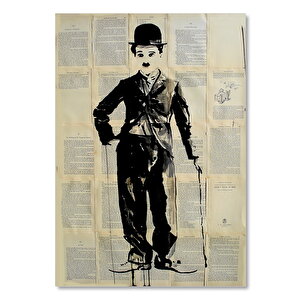 Ahşap Tablo Charlie Chaplin Ve Senaryolar 35x50 cm
