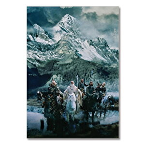 Ahşap Tablo Yüzüklerin Efendisi Dönüş 50x70 cm