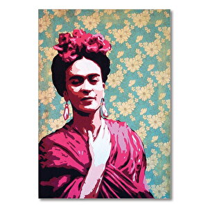 Ahşap Tablo Frida Kahlo Gölgeli 35x50 cm