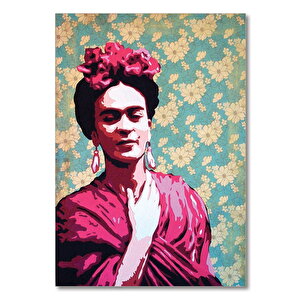 Ahşap Tablo Frida Kahlo Gölgeli 50x70 cm