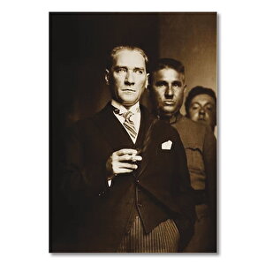 Ahşap Tablo Mustafa Kemal Atatürk Karizmatik 25x35 cm
