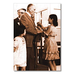 Ahşap Tablo Mustafa Kemal Atatürk 19 Mayıs 1938