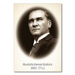 Ahşap Tablo Atatürk Sonsuzluk 35x50 cm