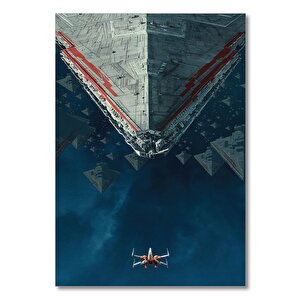 Ahşap Tablo Star Wars Gemi 50x70 cm