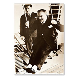 Ahşap Tablo Ulusal Egemenlik Ve Çoçuk Bayramı Atatürk 35x50 cm