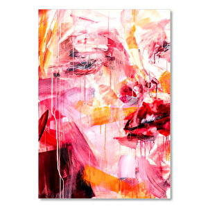Ahşap Tablo Limonlu Çay Servisi 50x70 cm