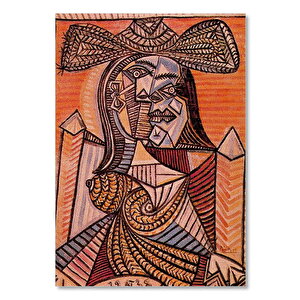 Ahşap Tablo Seated Woman, 1938 By Picasso 35x50 cm