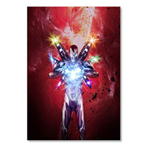 Ahşap Tablo Avengers Endgame Iron Man Maksimum Güç 35x50 cm