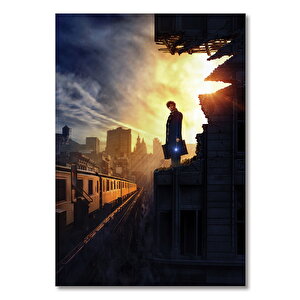 Ahşap Tablo Fantastik Canavarlar Trenyolu 25x35 cm