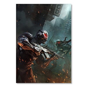 Ahşap Tablo Crysis 3 Pusu 35x50 cm