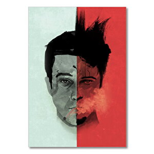 Ahşap Tablo Fight Club Two Faces 50x70 cm