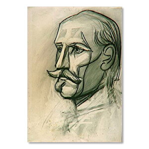 Ahşap Tablo Portrait De Paul Langevin 1945 By Pablo Picasso 25x35 cm