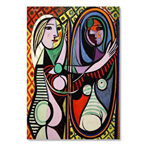 Ahşap Tablo Girl Before A Mirror, 1932 By Pablo Picasso 35x50 cm