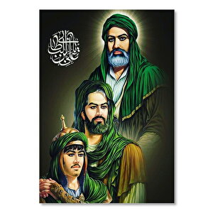 Ahşap Tablo Çiçekli Zeminde Deniz Yıldızı 25x35 cm